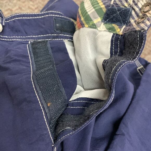 Polo Ralph Lauren Navy Cargo Drawstring Shorts Swim Trunks Size Medium - Picture 8 of 16